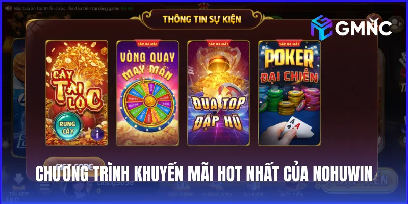 Những chương trình khuyến mãi hot nhất của Nohu Win dành cho mọi thành viên